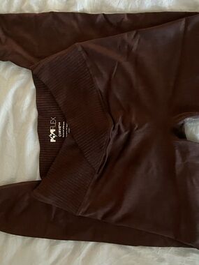 POPFLEX Criss cross curveflex seamless leggings french roast brown high rise